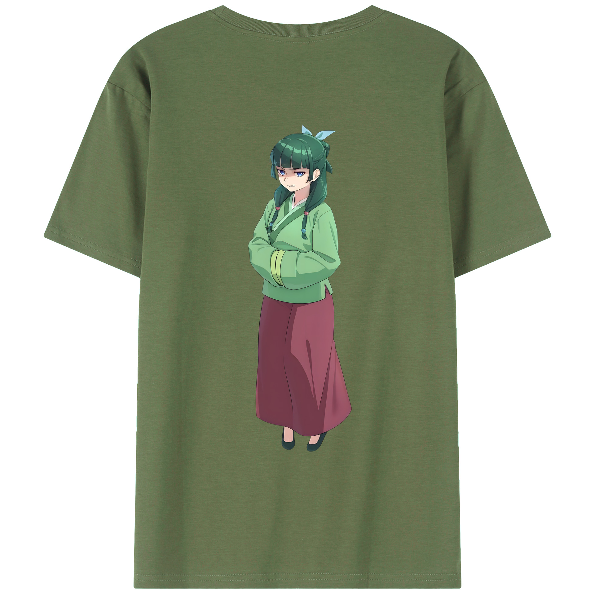 （画像用） 薬屋のひとりごと The Apothecary Diaries 綿100％ メンズ半袖Tシャツ（バックプリント） 通気性